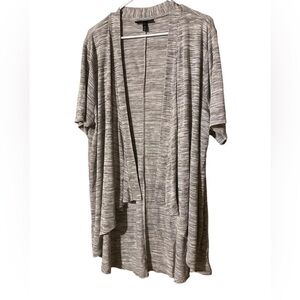 Lane Bryant Heathered Gray Open-Style Cardigan - Women’s 26/28
